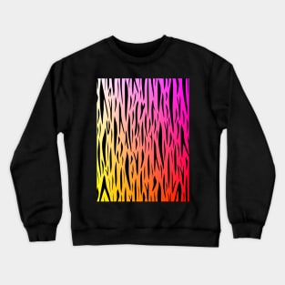 TIGER Print Color Crewneck Sweatshirt